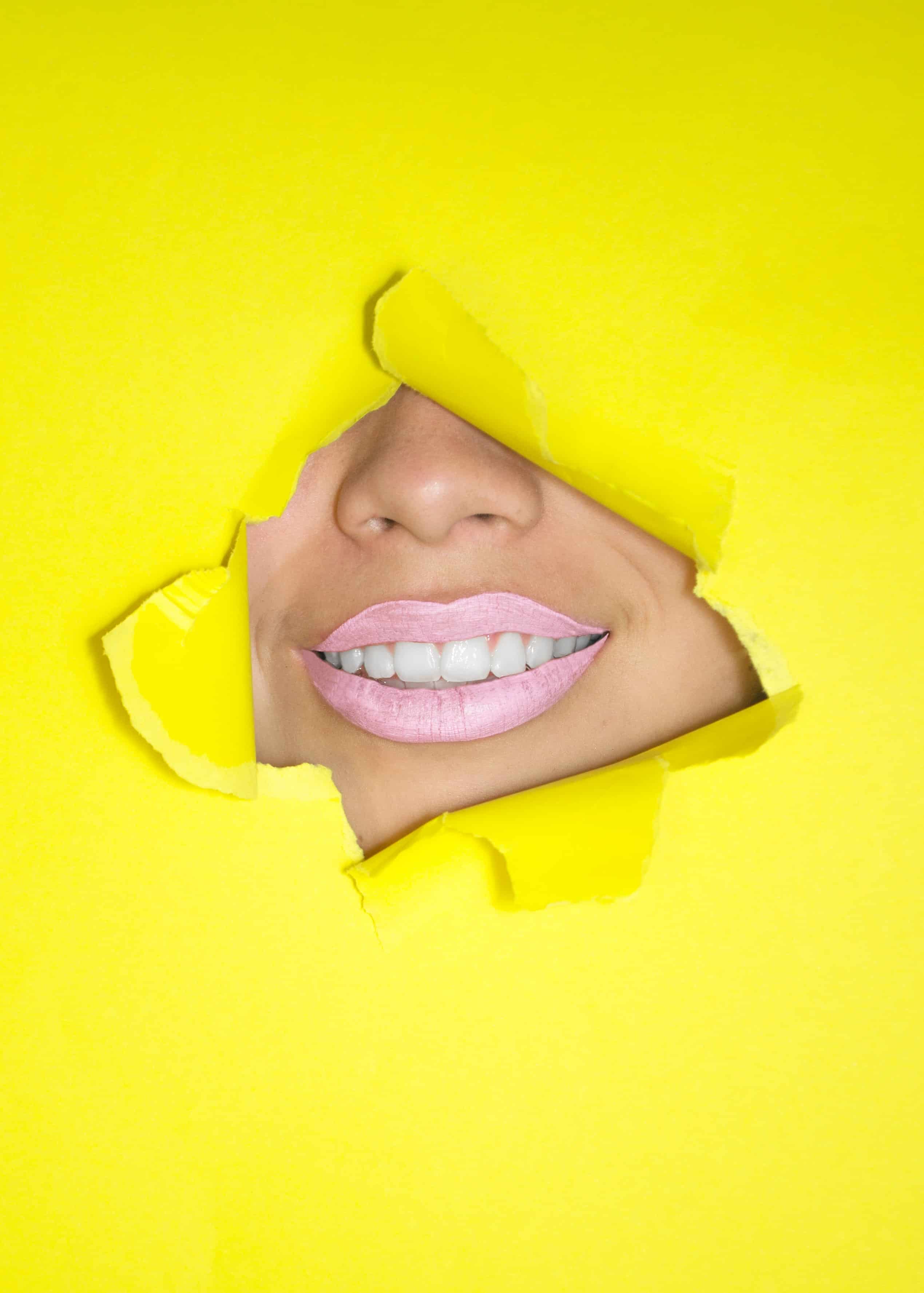a photo of a smiling mouth
