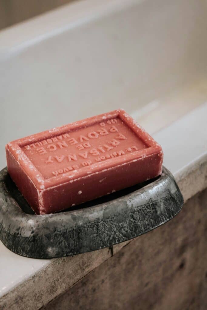 Red palm oil soap